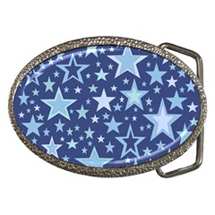 Stars Blue Belt Buckles by MooMoosMumma