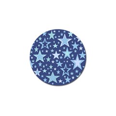 Stars Blue Golf Ball Marker by MooMoosMumma