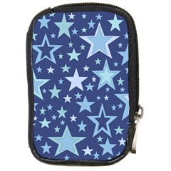 Stars Blue Compact Camera Leather Case by MooMoosMumma