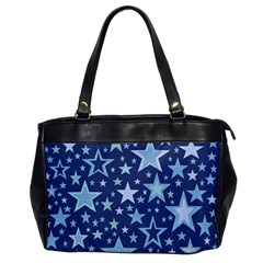 Stars Blue Oversize Office Handbag by MooMoosMumma