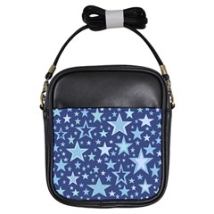 Stars Blue Girls Sling Bag by MooMoosMumma