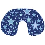 Stars Blue Travel Neck Pillow Back