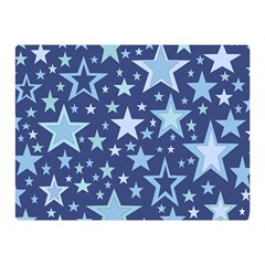 Stars Blue Double Sided Flano Blanket (mini)  by MooMoosMumma