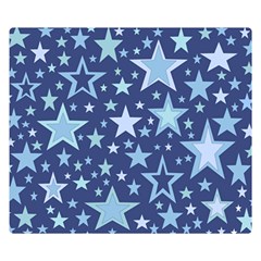 Stars Blue Double Sided Flano Blanket (small)  by MooMoosMumma