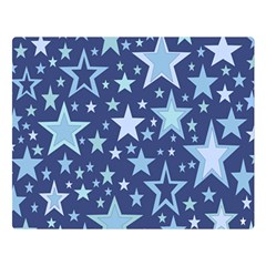 Stars Blue Double Sided Flano Blanket (large)  by MooMoosMumma