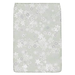 Ash Grey Floral Pattern Removable Flap Cover (s) by SpinnyChairDesigns