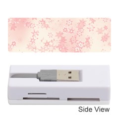 Baby Pink Floral Print Memory Card Reader (stick) by SpinnyChairDesigns