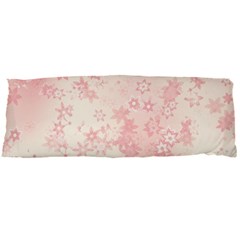 Baby Pink Floral Print Body Pillow Case Dakimakura (two Sides) by SpinnyChairDesigns