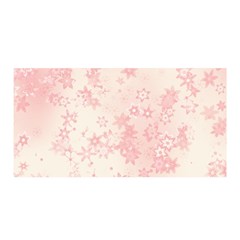 Baby Pink Floral Print Satin Wrap by SpinnyChairDesigns