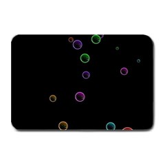 Bubble In Blavk Background Plate Mats by Sabelacarlos