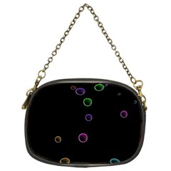 Bubble In Blavk Background Chain Purse (two Sides)