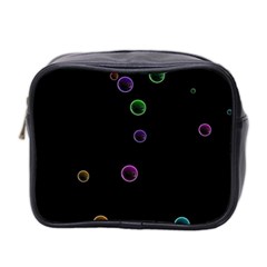 Bubble In Blavk Background Mini Toiletries Bag (two Sides) by Sabelacarlos