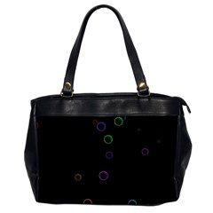 Bubble In Blavk Background Oversize Office Handbag by Sabelacarlos