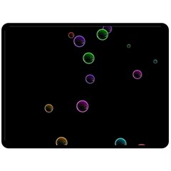 Bubble In Blavk Background Fleece Blanket (large) 