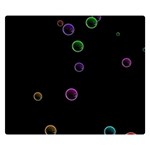 Bubble in blavk background Double Sided Flano Blanket (Small)  50 x40  Blanket Front