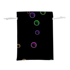 Bubble In Blavk Background Lightweight Drawstring Pouch (s) by Sabelacarlos