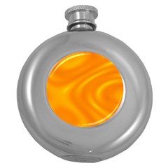 Honey Wave  Round Hip Flask (5 Oz) by Sabelacarlos