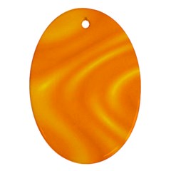 Honey Wave  Oval Ornament (two Sides) by Sabelacarlos