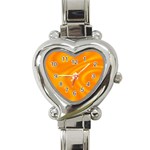 Honey wave  Heart Italian Charm Watch Front