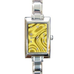 Golden Wave  Rectangle Italian Charm Watch by Sabelacarlos