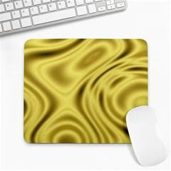 Golden Wave  Large Mousepads by Sabelacarlos