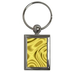 Golden Wave  Key Chain (rectangle) by Sabelacarlos