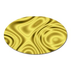 Golden Wave  Oval Magnet by Sabelacarlos