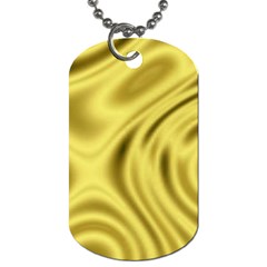 Golden Wave  Dog Tag (one Side) by Sabelacarlos