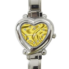 Golden Wave  Heart Italian Charm Watch by Sabelacarlos