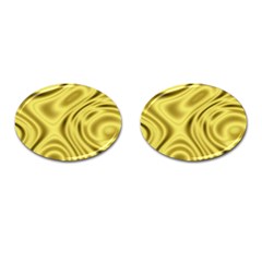 Golden Wave  Cufflinks (oval) by Sabelacarlos