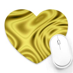 Golden Wave  Heart Mousepads by Sabelacarlos