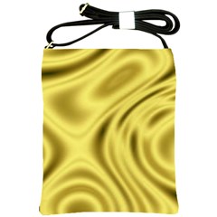 Golden Wave  Shoulder Sling Bag by Sabelacarlos