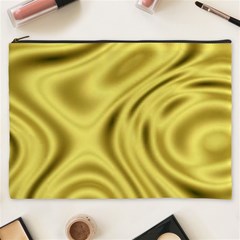 Golden Wave  Cosmetic Bag (xxxl) by Sabelacarlos