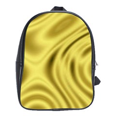 Golden Wave  School Bag (xl) by Sabelacarlos