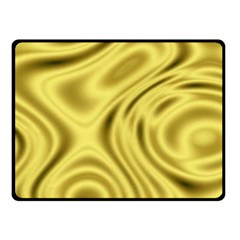 Golden Wave  Double Sided Fleece Blanket (small)  by Sabelacarlos