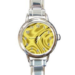 Golden Wave  Round Italian Charm Watch by Sabelacarlos