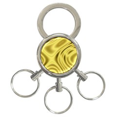 Golden Wave  3-ring Key Chain