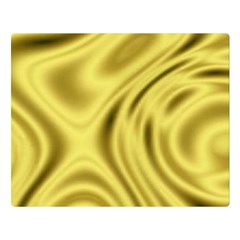 Golden Wave  Double Sided Flano Blanket (large) 