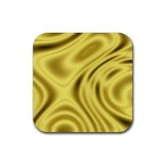 Golden Wave  Rubber Coaster (square) 