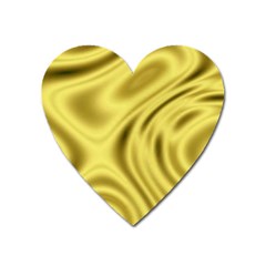 Golden Wave  Heart Magnet