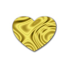 Golden Wave  Heart Coaster (4 Pack) 