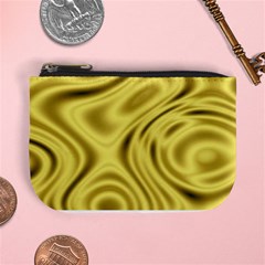 Golden Wave  Mini Coin Purse by Sabelacarlos