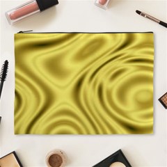 Golden Wave  Cosmetic Bag (xl) by Sabelacarlos