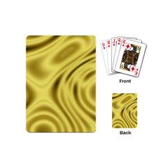 Golden Wave  Playing Cards Single Design (mini) by Sabelacarlos