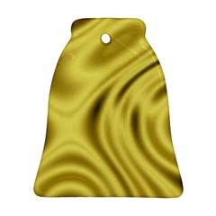 Golden Wave  Bell Ornament (two Sides)