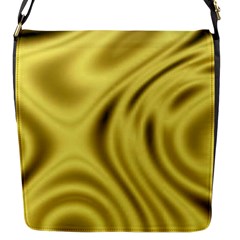 Golden Wave  Flap Closure Messenger Bag (s)