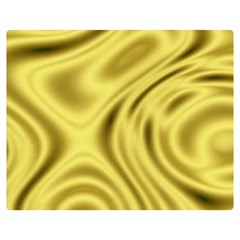 Golden Wave  Double Sided Flano Blanket (medium)  by Sabelacarlos