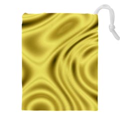 Golden Wave  Drawstring Pouch (5xl) by Sabelacarlos