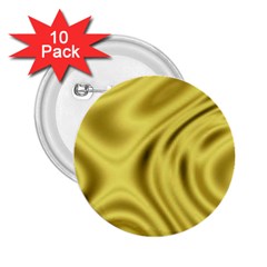 Golden Wave  2 25  Buttons (10 Pack) 