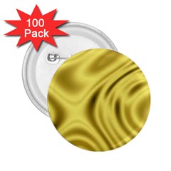 Golden Wave  2 25  Buttons (100 Pack) 